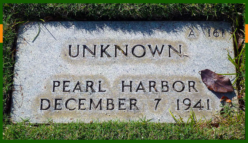 tomb of unknown soldier at punchbowl cemetery also called National Memorial Cemetery of the Pacific