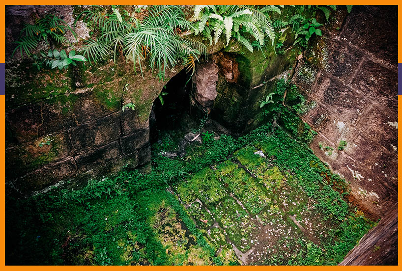 Entrance to a dungeon at Fort Santiago in Manila The Philippines